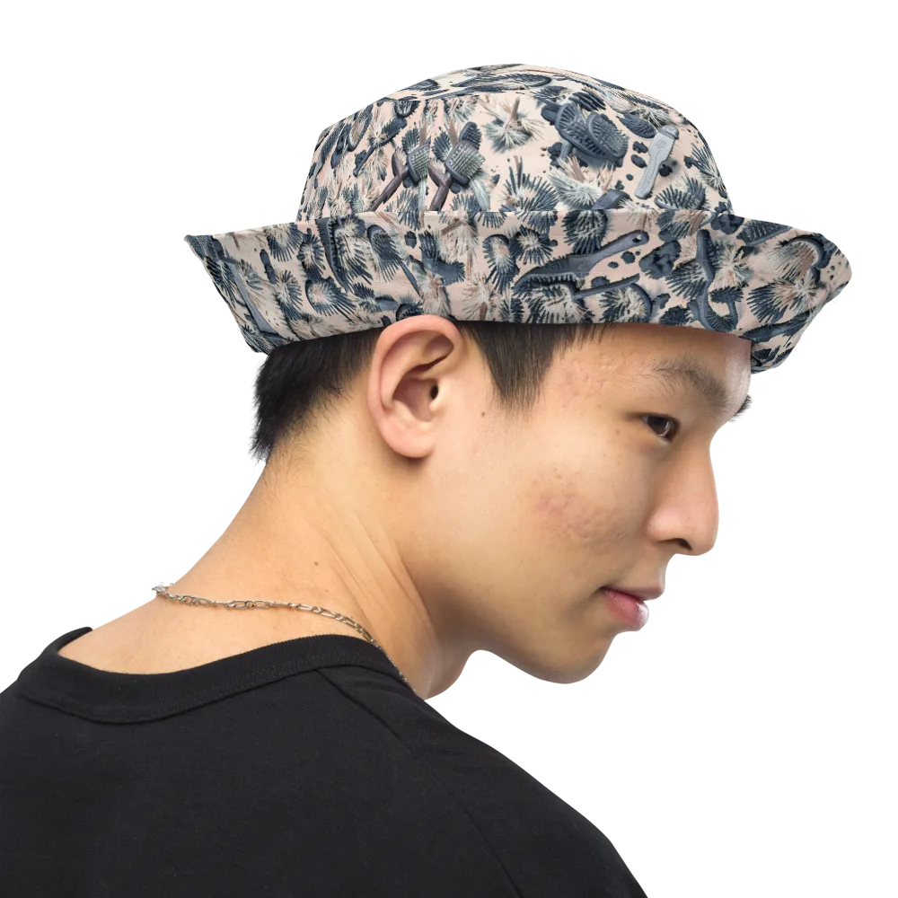Bristle Noir on Reversible Bucket Hat — Right Outside