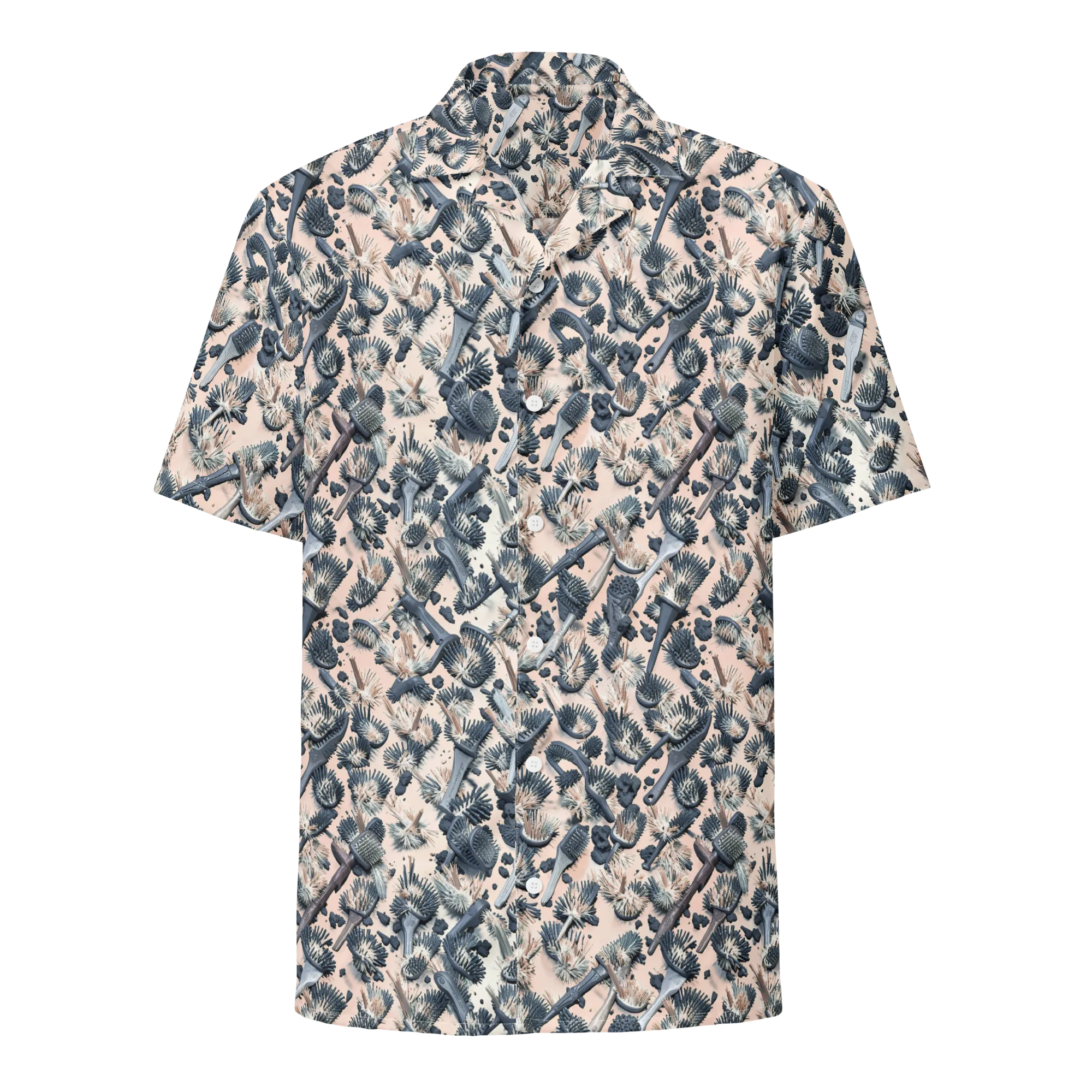Bristle Noir on Button Shirt — Front