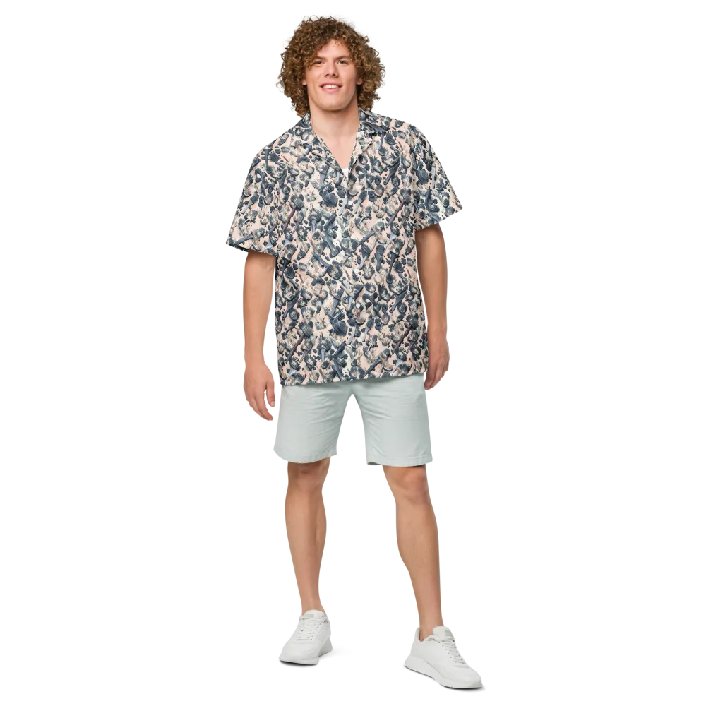 Bristle Noir on Button Shirt — Front
