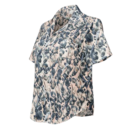 Bristle Noir on a Women's Short Sleeve Pajama Top