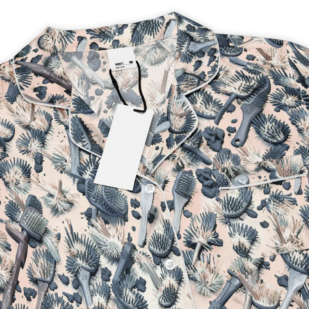 Bristle Noir on Women's Short Sleeve Pajama Top — Product details