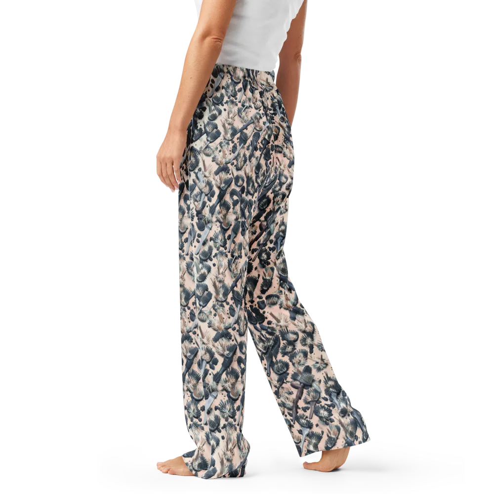 Bristle Noir on Women's Pajama Pants — Left