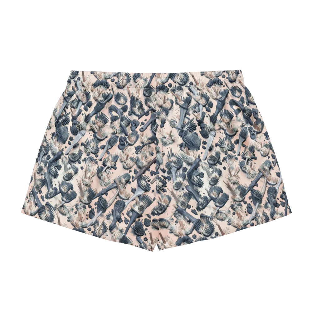 Bristle Noir on Women's Pajama Shorts — Back