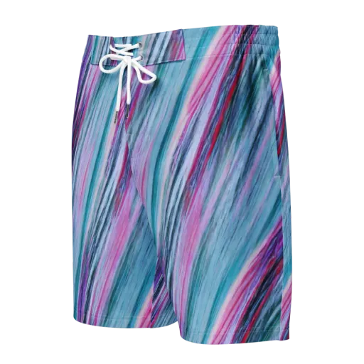 Chromatic Drift on a Men's Board Shorts
