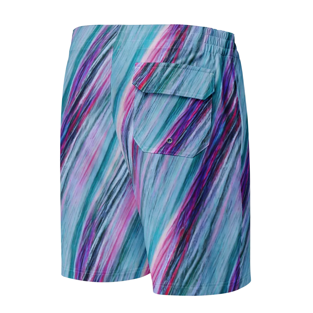 Chromatic Drift on Men's Board Shorts — Back