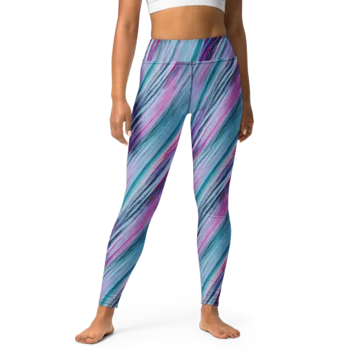 Chromatic Drift on a Yoga Leggings