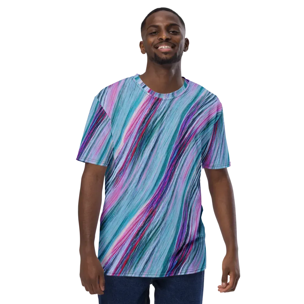 Chromatic Drift on Men's Crew Neck T-Shirt — Front