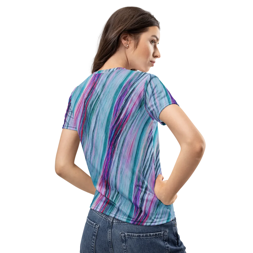 Chromatic Drift on Women's Crew Neck T-Shirt — Back
