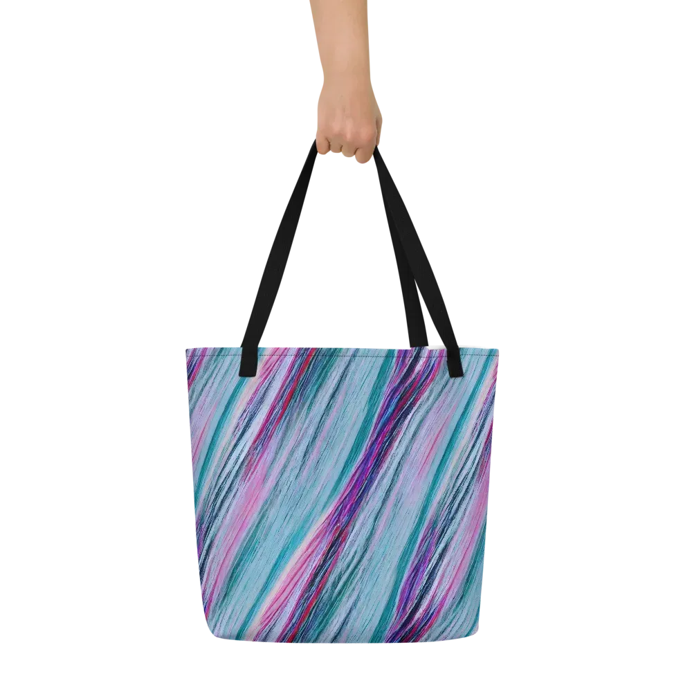 Chromatic Drift on Large Tote Bag W/ Pocket — Front