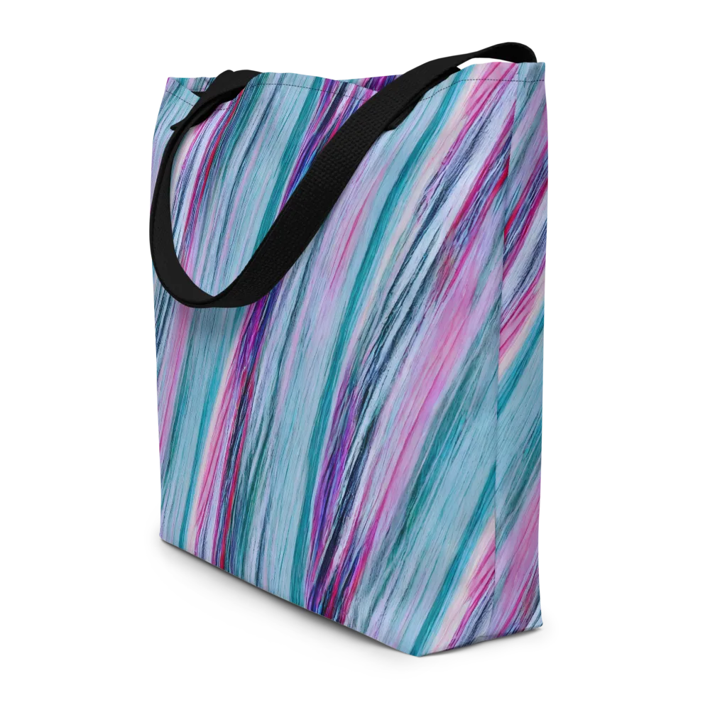Chromatic Drift on Large Tote Bag W/ Pocket — Front