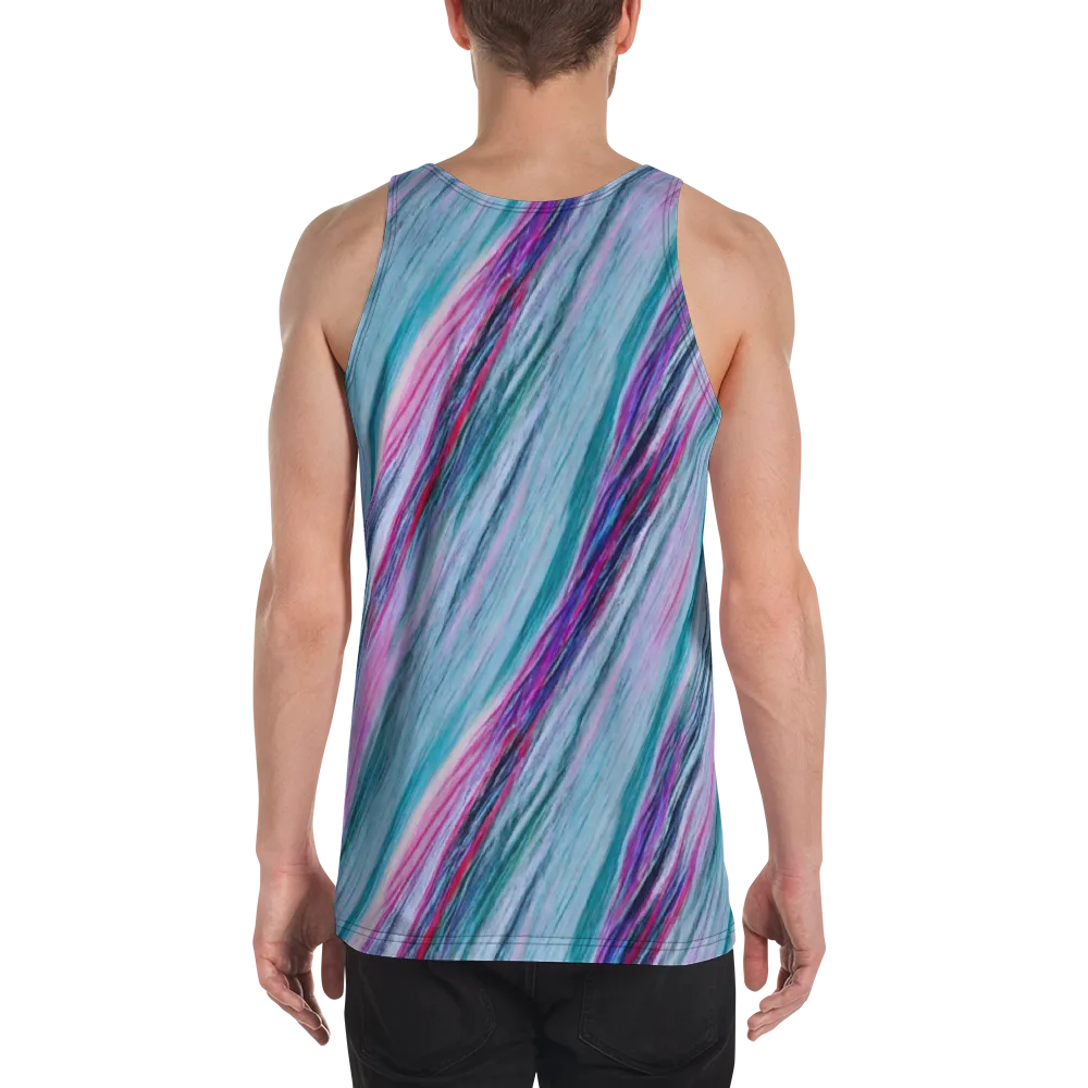 Chromatic Drift on Men's Tank Top — Back