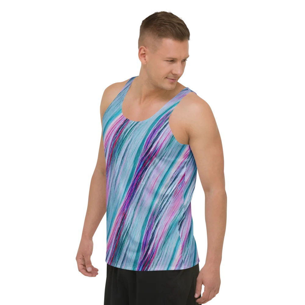 Chromatic Drift on Men's Tank Top — Left Front