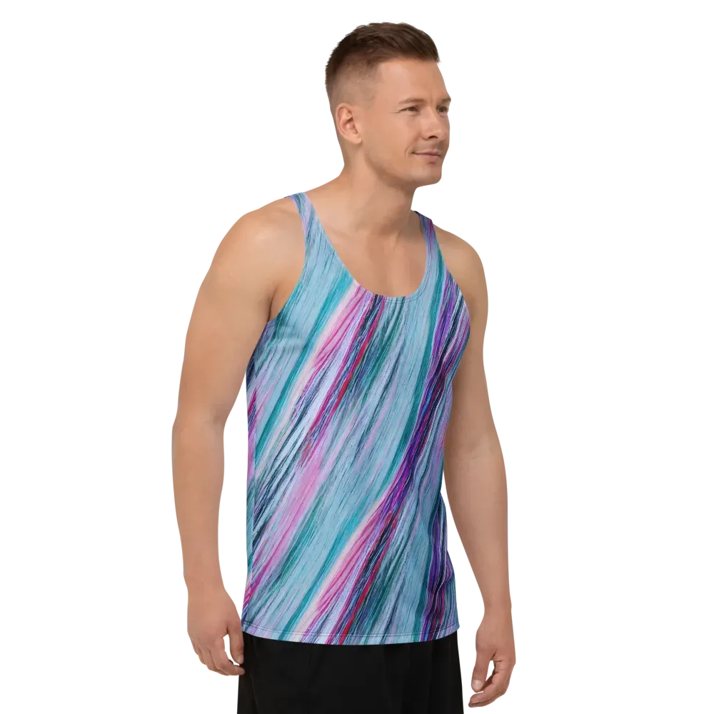 Chromatic Drift on Men's Tank Top — Right Front