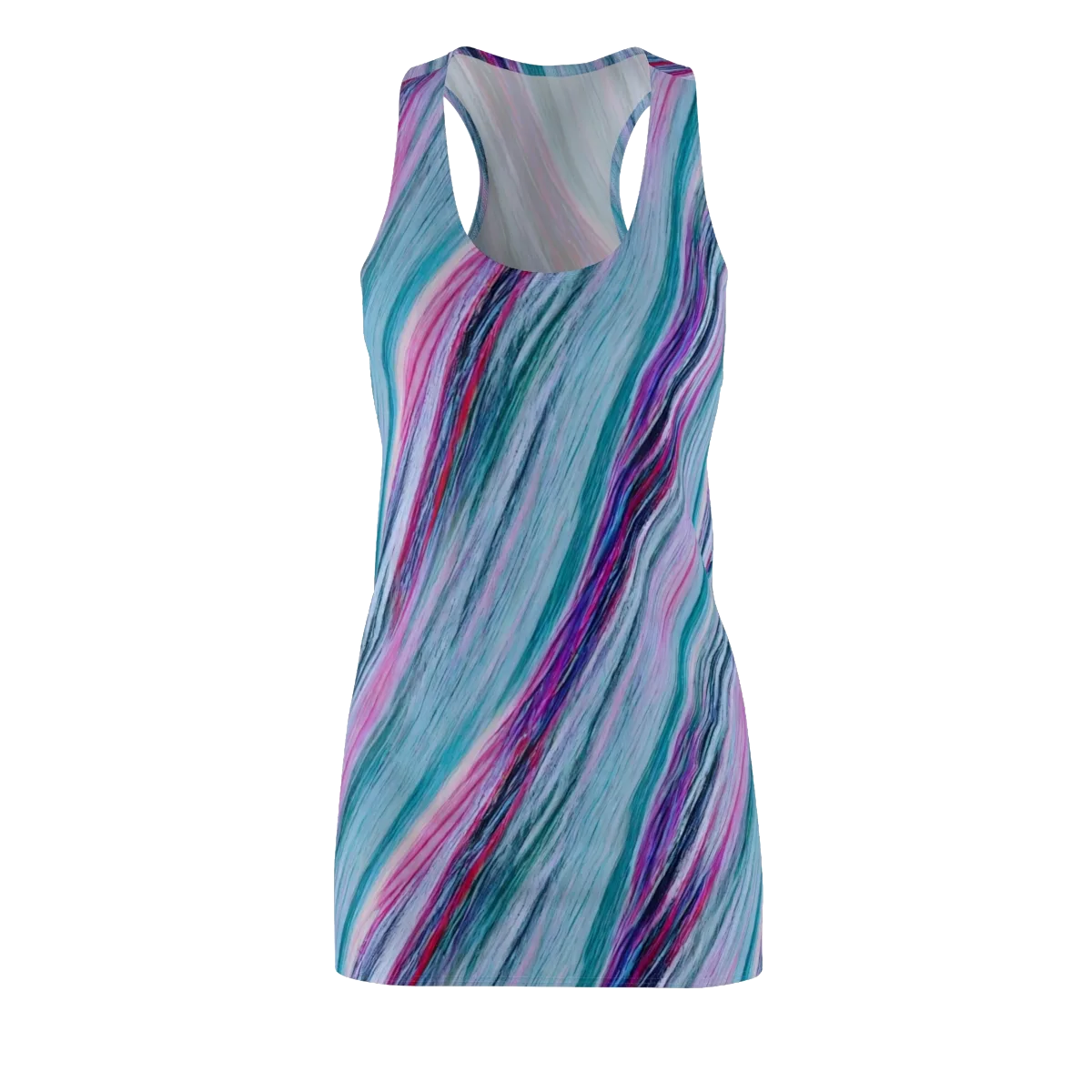 Chromatic Drift on Racerback Dress — Front