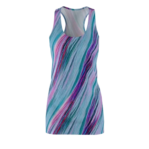 Chromatic Drift on a Racerback Dress