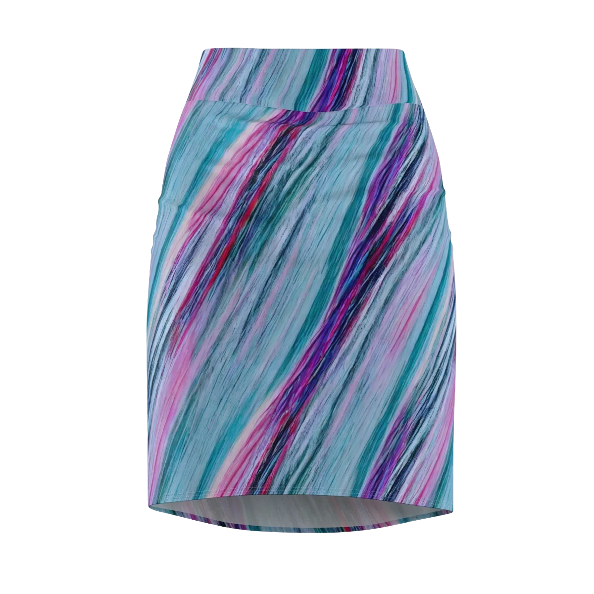 Chromatic Drift on Pencil Skirt — Front