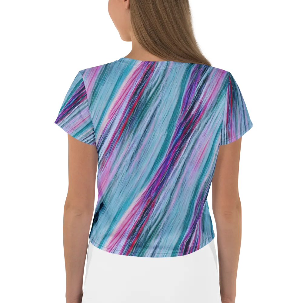 Chromatic Drift on Crop Tee — Back