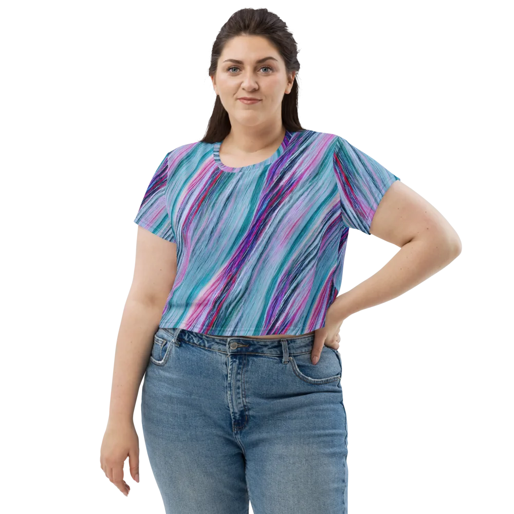 Chromatic Drift on Crop Tee — Front