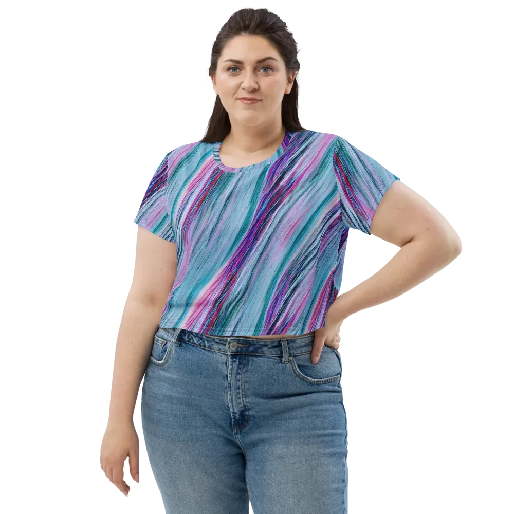 Chromatic Drift on Crop Tee — Front