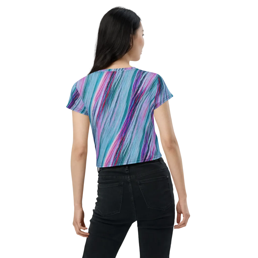Chromatic Drift on Crop Tee — Back