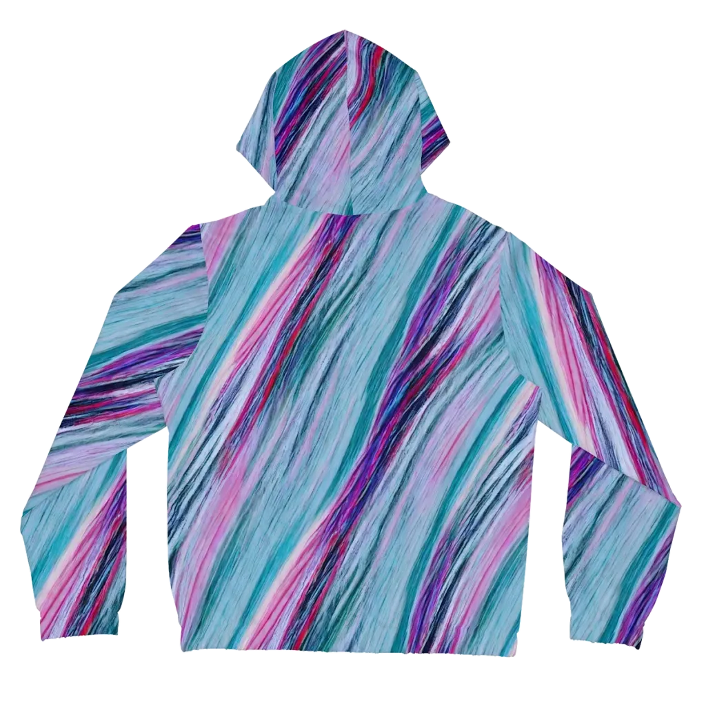 Chromatic Drift on Women's Full-Zip Hoodie — Back