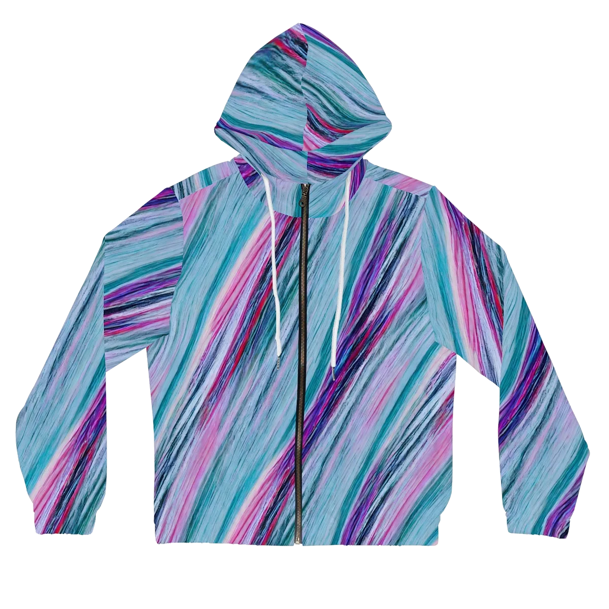 Chromatic Drift on Women's Full-Zip Hoodie — Front