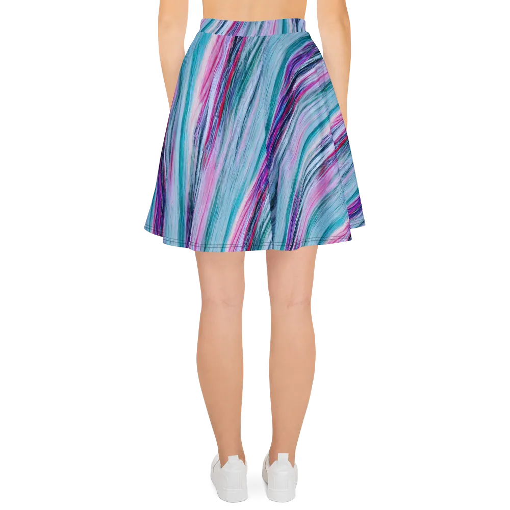 Chromatic Drift on Skater Skirt — Back