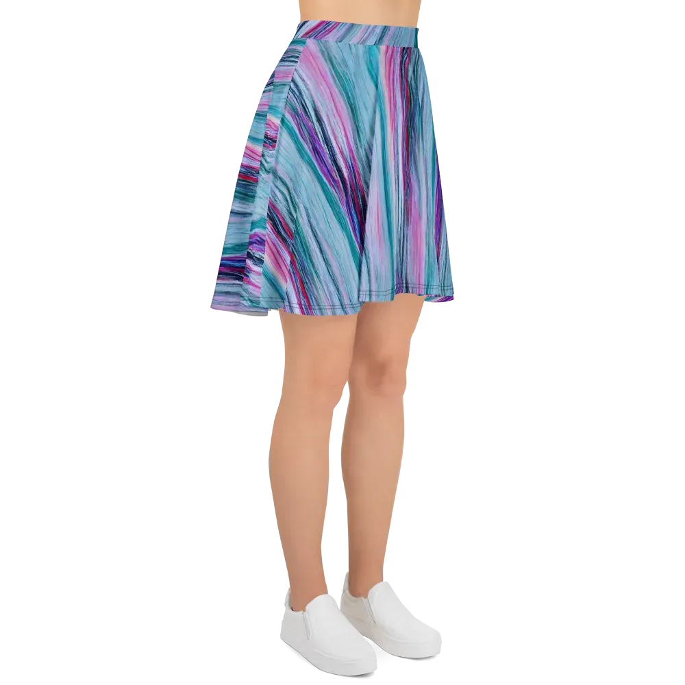 Chromatic Drift on Skater Skirt — Right