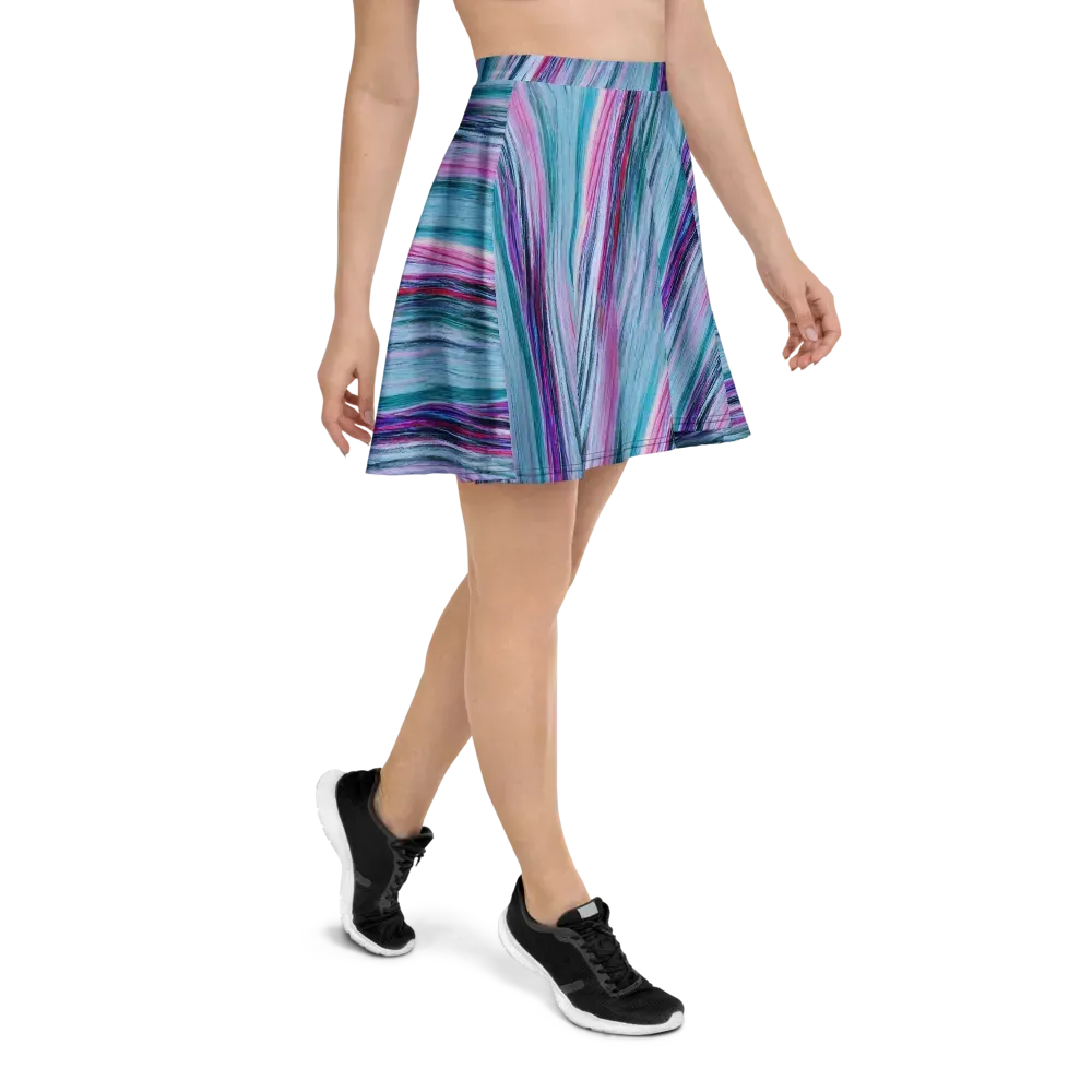 Chromatic Drift on Skater Skirt — Right