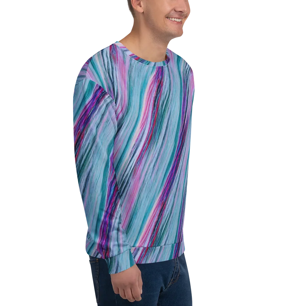 Chromatic Drift on Sweatshirt — Right Front