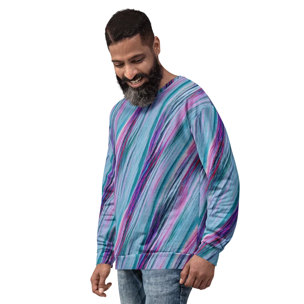 Chromatic Drift on Sweatshirt — Left Front