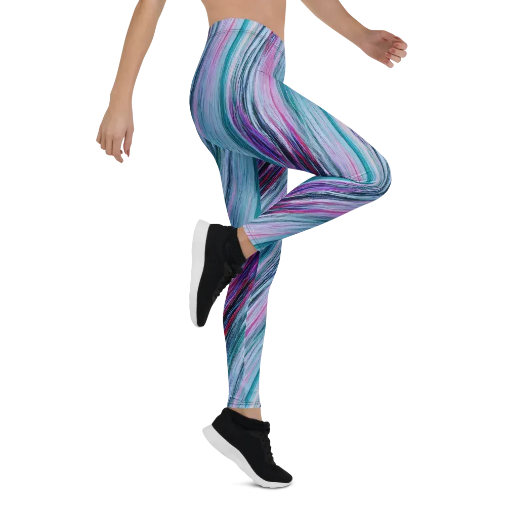 Chromatic Drift on Leggings — Right