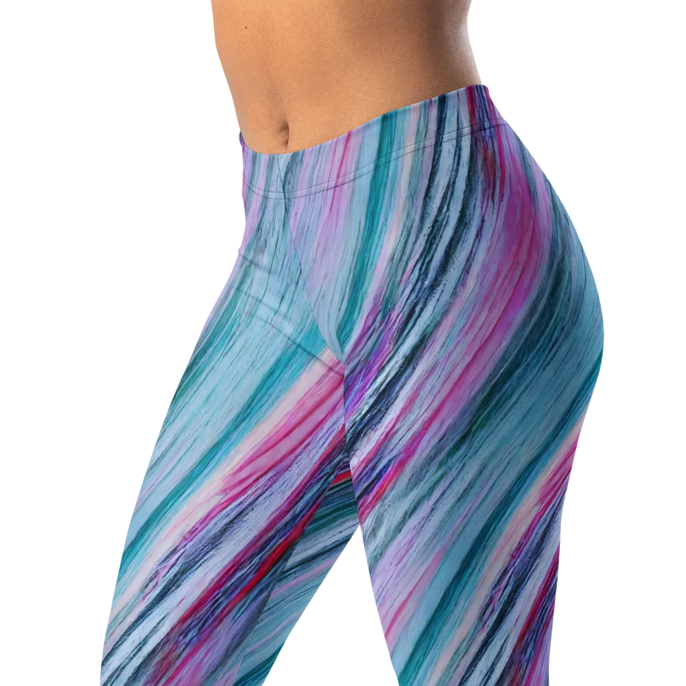 Chromatic Drift on Leggings — Left Front