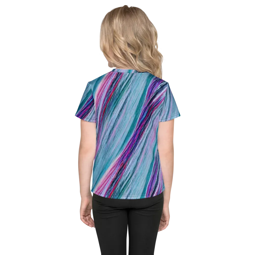 Chromatic Drift on Kids Crew Neck T-Shirt — Back