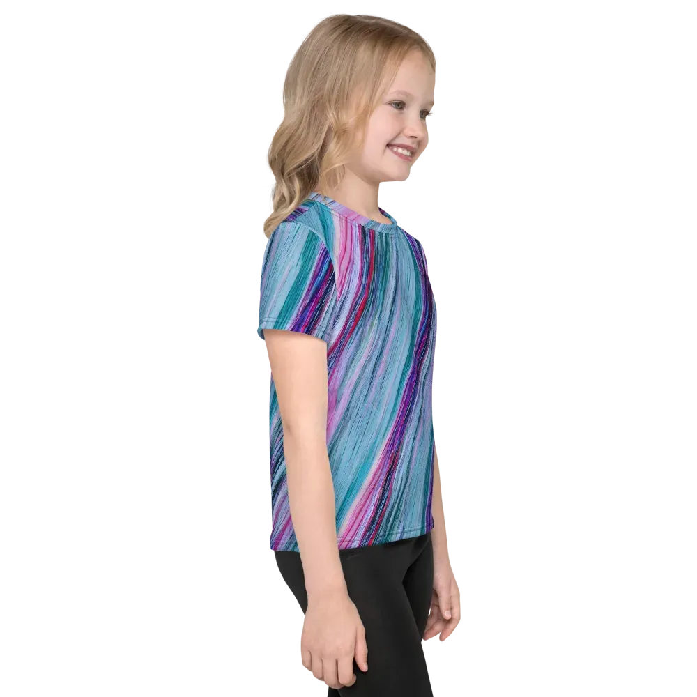 Chromatic Drift on Kids Crew Neck T-Shirt — Right