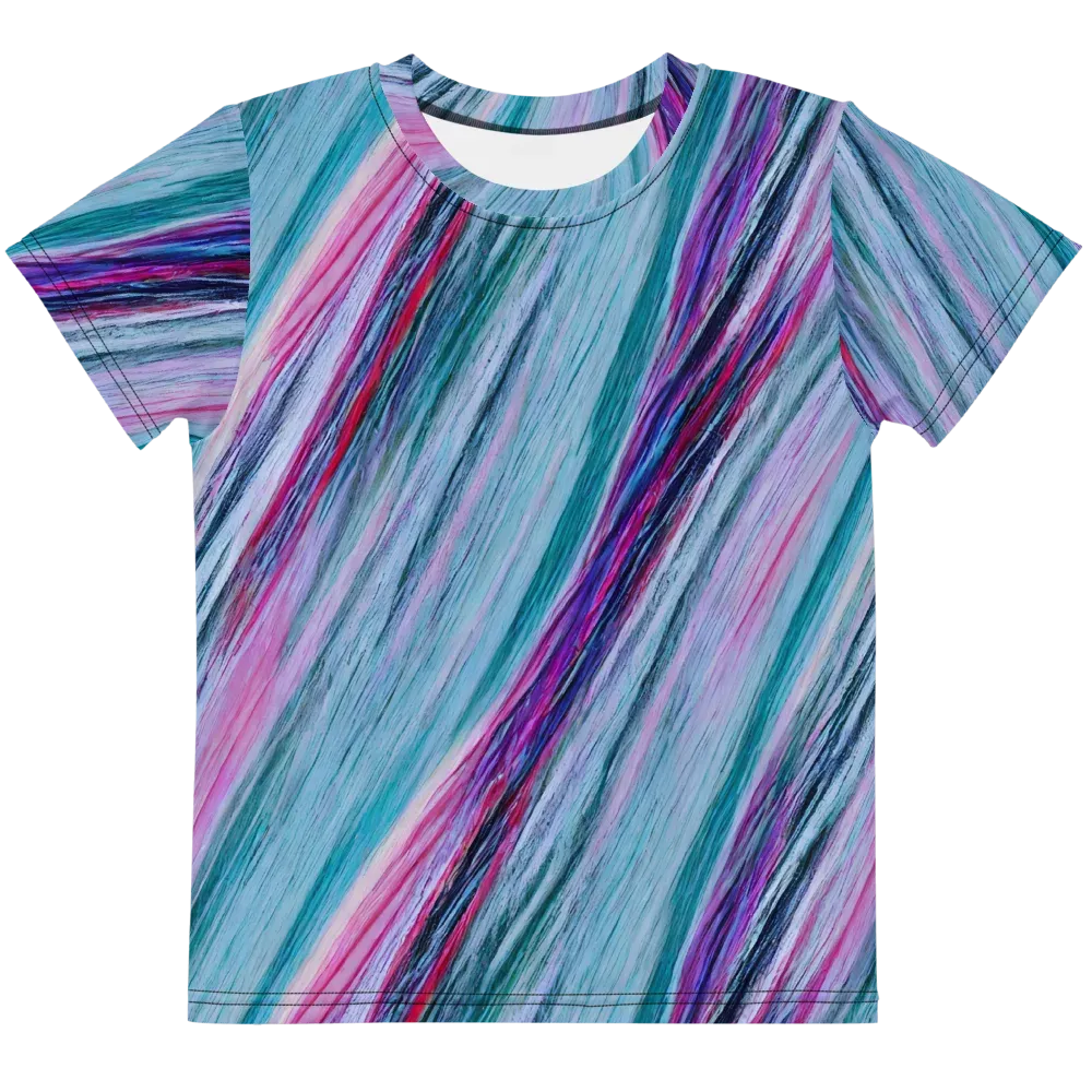 Chromatic Drift on Kids Crew Neck T-Shirt — Front