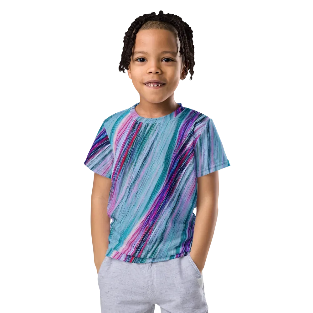 Chromatic Drift on Kids Crew Neck T-Shirt — Front