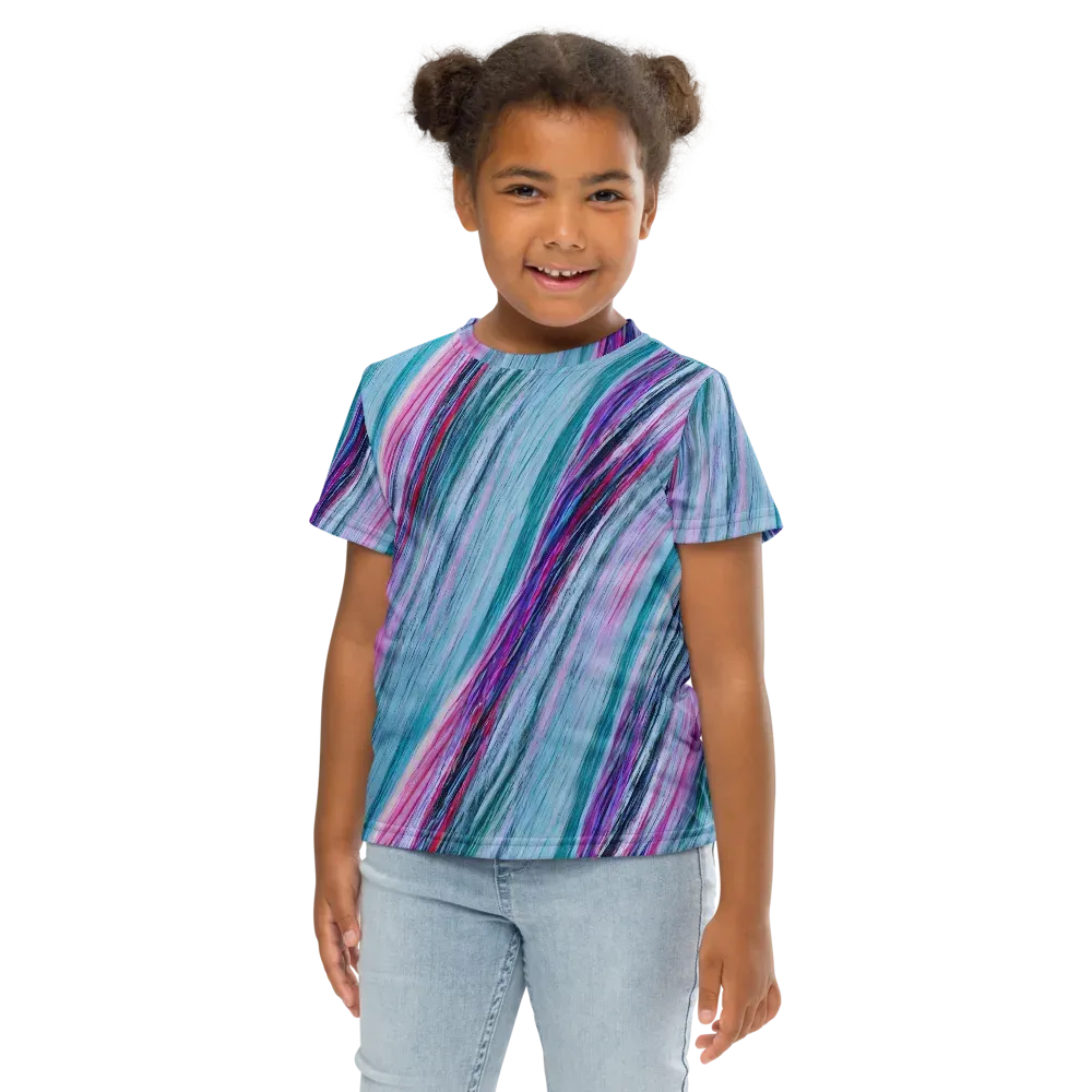 Chromatic Drift on Kids Crew Neck T-Shirt — Front