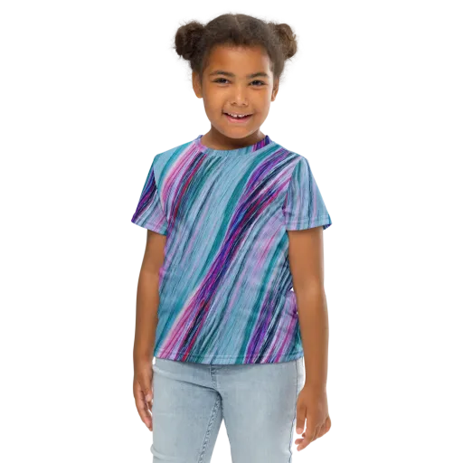 Chromatic Drift on a Kids Crew Neck T-Shirt