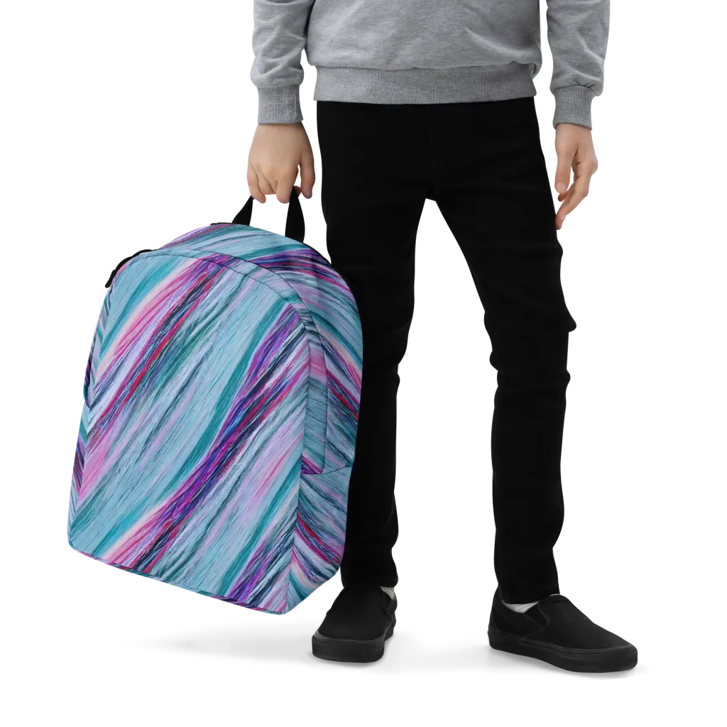 Chromatic Drift on Minimalist Backpack — Zoomed-in