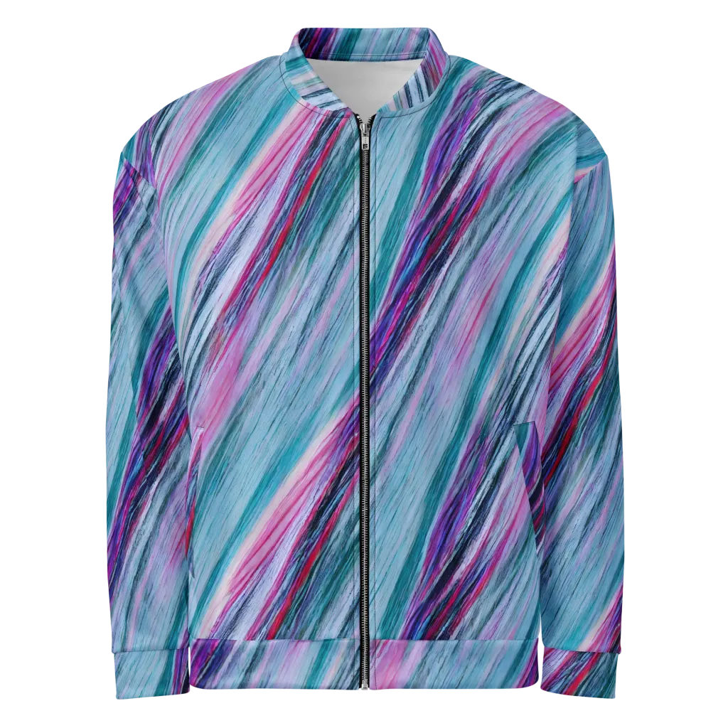 Chromatic Drift on Bomber Jacket — Front