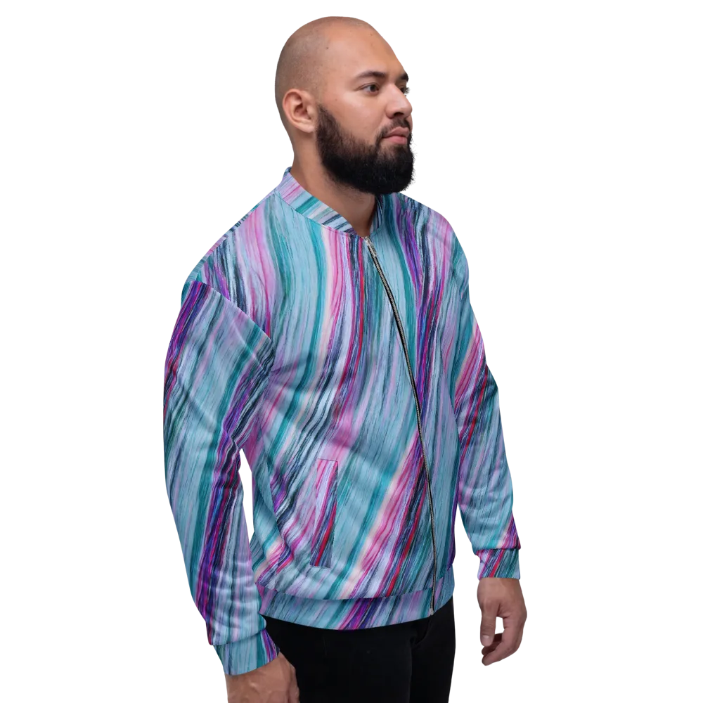 Chromatic Drift on Bomber Jacket — Right