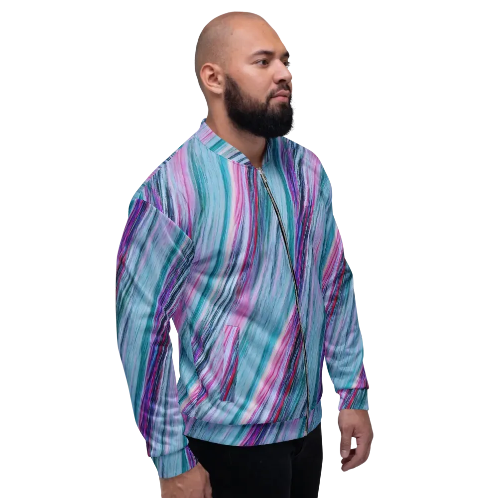 Chromatic Drift on Bomber Jacket — Right
