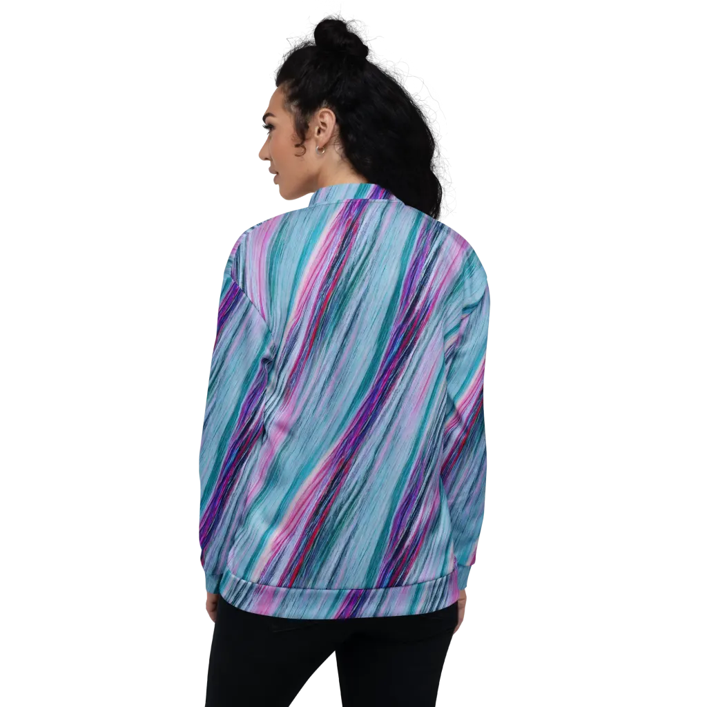 Chromatic Drift on Bomber Jacket — Back