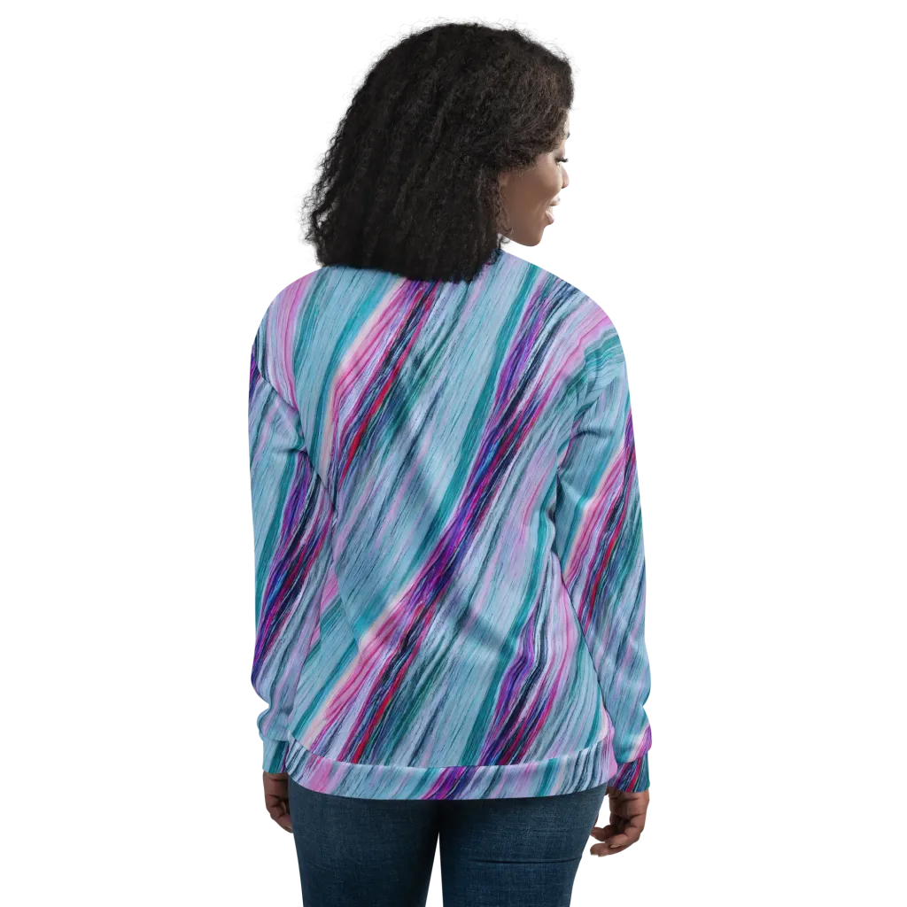 Chromatic Drift on Bomber Jacket — Back