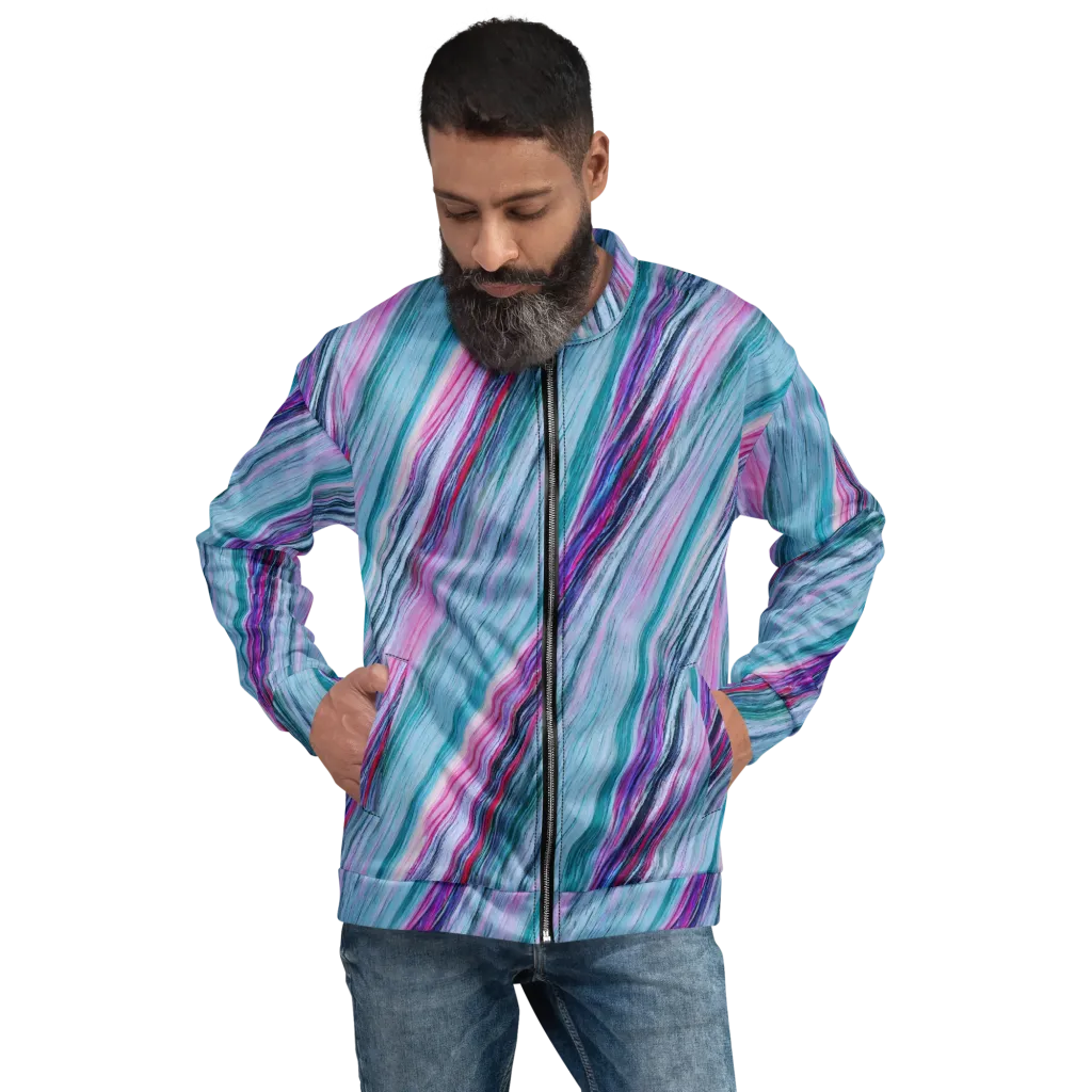Chromatic Drift on Bomber Jacket — Front
