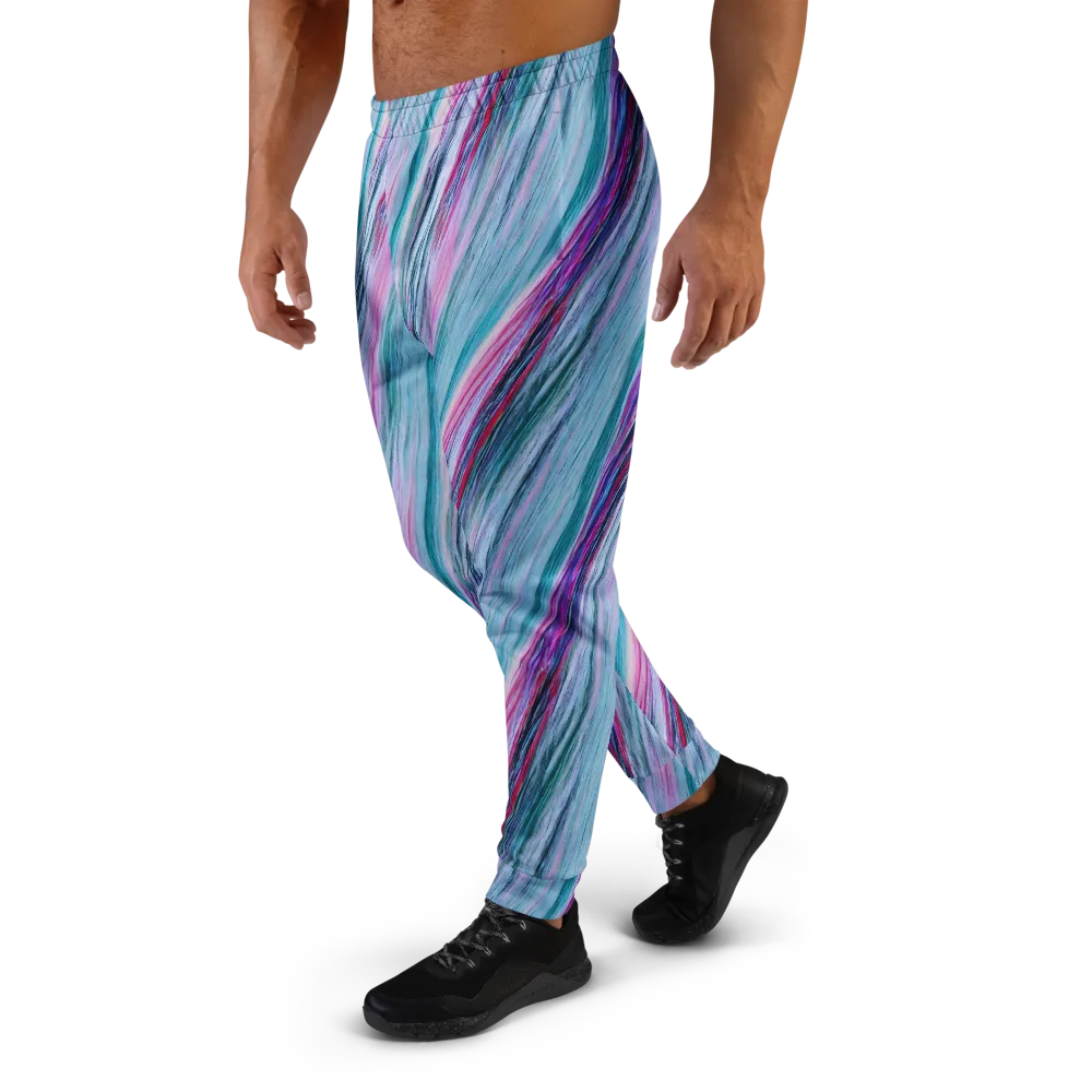 Chromatic Drift on Men's Joggers — Left