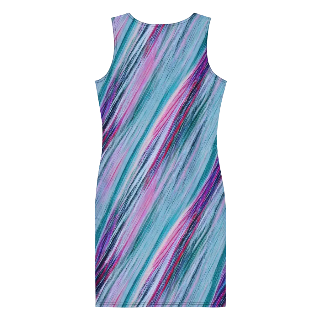 Chromatic Drift on Bodycon Dress — Back