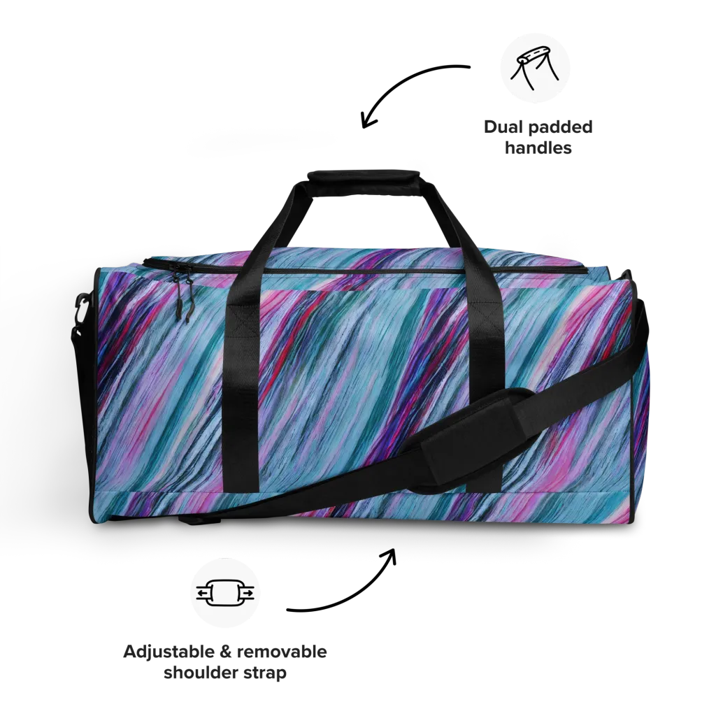 Chromatic Drift on Duffle Bag — Front