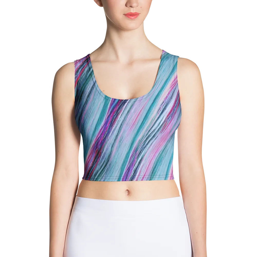 Chromatic Drift on Crop Top — Front